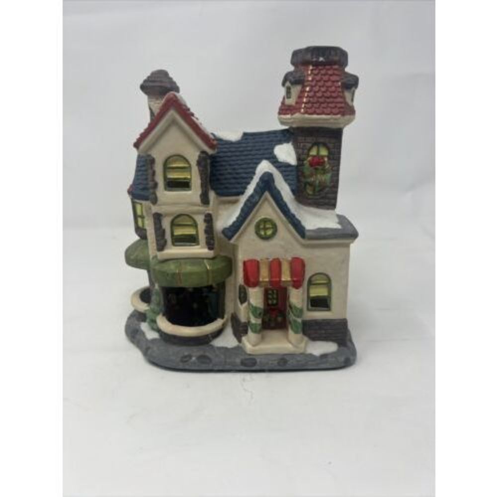 Holiday Expressions Hand Painted 3-D Porcelain Lighted House